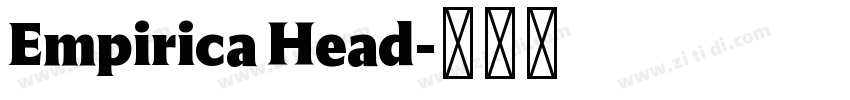 Empirica Head字体转换